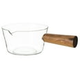 thumbnail image 1 of Partita de vidrio transparente Bita de leche con manzana de cacerola antiadherente de vidrio de borosilicato, 1 of 7