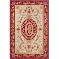 thumbnail image 2 of Safavieh Easy Care Chelsea Bordered Area Rug, Ivory/Burgundy, 4' x 6', 2 of 8