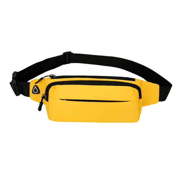 Riñonera Monedero Bolso impermeable Teléfono Titular de la llave Bandolera Bolsa de pecho para caminar Senderismo Escalada Trekking amarillo Salvador
