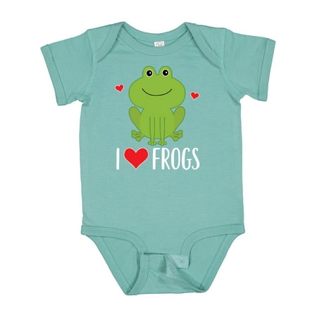 

Inktastic I Love Frogs Gift Gift Baby Boy or Baby Girl Bodysuit