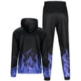 thumbnail image 3 of Fangasis Mens Sweatshirts+Pant Outfits Two Pieces Tracksuit Set Hooded Jogger Sets Men Lounge Loungewear Casual Winter Hoodies Sweatsuit Style J S, 3 of 5