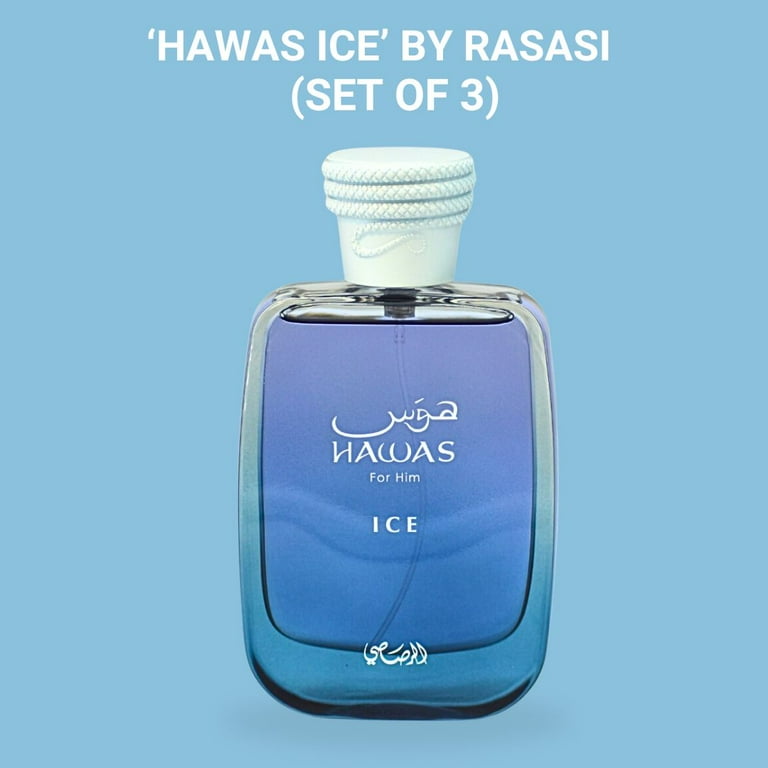 Hawas Ice EDP 100ML (3.4 OZ) By RASASI | Long Lasting, Exquisite