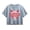 CHAMBRAY BLUE, variant on Instant Message - Baseball Chicago Short Sleeve Boxy Graphic T-Shirt