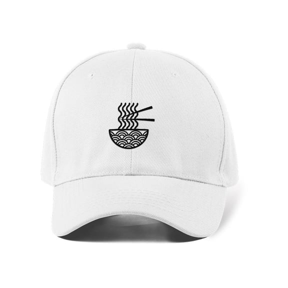 Lineart Noodle Bowl Icon Hat -Image by Shutterstock, Small