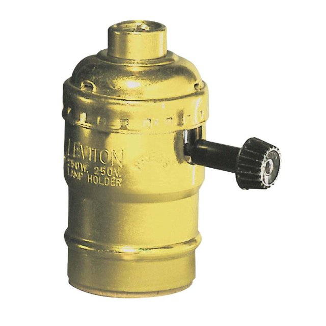 Portalámparas Leviton C20-07090-0PG, 3 vías, 250 W, latón