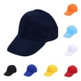 thumbnail image 4 of Unisex Solid Color Baseball Cap, Classic Polyester Adjustable Snapback Hat for Daily Casual Wear, Outdoor Sun Protection, and Street Style Fashion Navy, 4 of 4