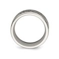 thumbnail image 2 of Bague Homme en Acier Inoxydable 7.5mm Brique Antique et Polie, 2 of 4