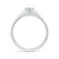 thumbnail image 2 of ANGARA Natural 0.5 Ct. Diamond Halo Ring in 14K White Gold for Women (Ring Size: 12), 2 of 9