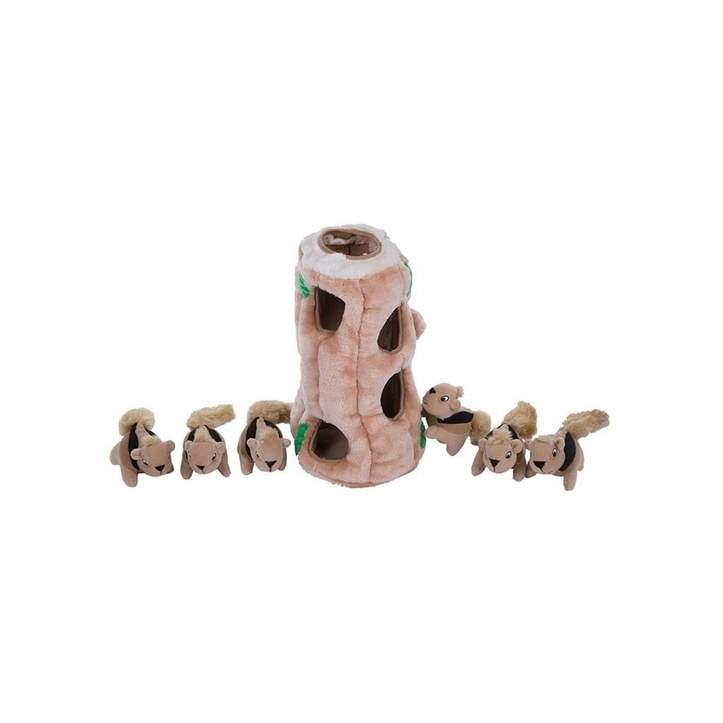 outward hound hide a squirrel puzzle dog toy