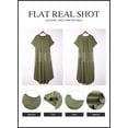 thumbnail image 7 of HOTAPEI Plus Size Dresses for Women Maxi Casual V-Neck Plus Size T-shirt Dress Side Slit Summer Dresses With Pockets, 7 of 7