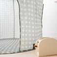 thumbnail image 3 of 3 Sprouts Kids Play Tent Playhouse Castle with Recycled Fabric for Indoor and Outdoor Games in Gingham Blue, 3 of 6
