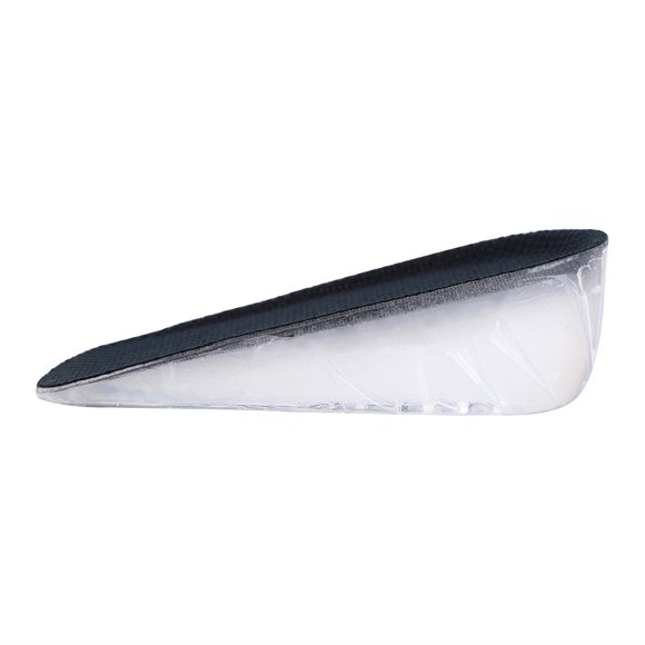 Plantilla invisible de gel de silicona para aumentar la altura del talón, media longitud, almohadilla para zapatos, copa del talón n.° 3