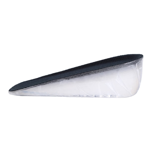 Plantilla invisible de gel de silicona para aumentar la altura del talón, media longitud, almohadilla para zapatos, copa del talón n.° 3