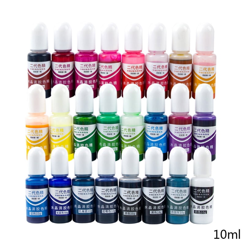 24 Colors Art Ink Alcohol Resin Pigment Kit for UV Resin Coloring Liquid Resin Concentrated Colorant Dye Ink Diffusion