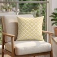 thumbnail image 4 of 16x16 Pillow Covers Set of 2, Yellow Moroccon Square Throw Pillow Covers for Couch/Sofa/Living Room, Farmhouse Minimalist Ethnic Geometric Decorative Soft Pillowcases for Couch Throw Pillows, 4 of 9