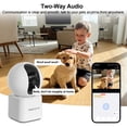thumbnail image 5 of ARCCTV 2K 5G/2.4Ghz Security Camera Indoor Wireless WiFi, Pet/Dog/Cat/Baby Camera with Phone App for Home Security, 360°View,Night Vision, 2-Way Audio, 5 of 10