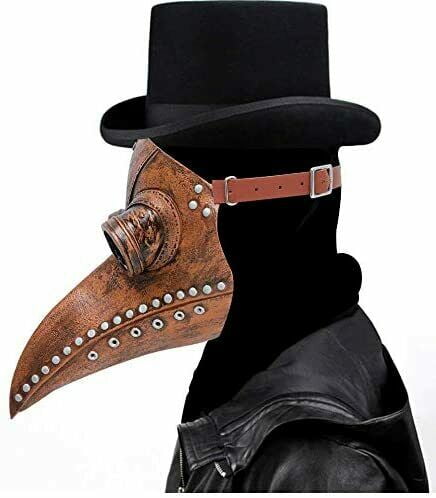 Raxwalker Plague Docteur masque oiseau long nez Cosplay Steampunk Halloween 