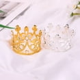 thumbnail image 4 of Cake Topper Rhinestone Crown Pattern Reusable Alloy Baby Shower Birthday Cake Inserts Baking Accessories, 4 of 10