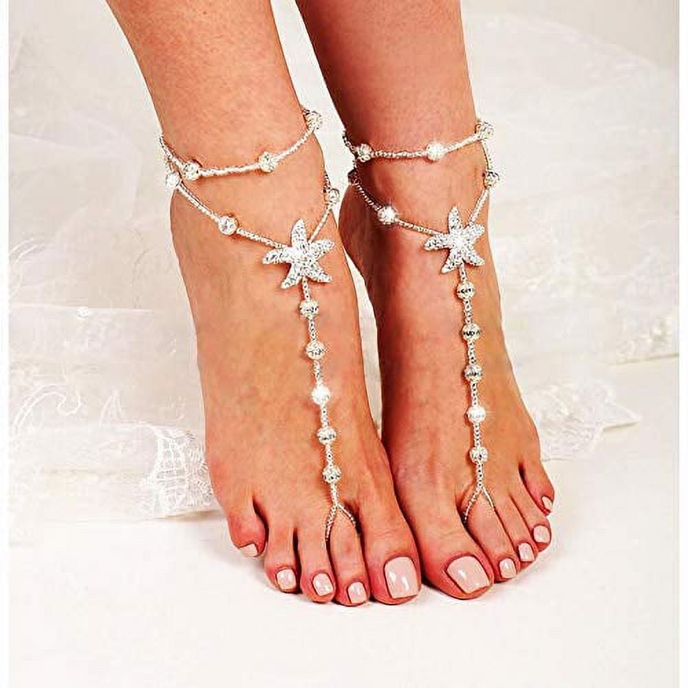 Buy Meshy Barefoot Sandals, Hand Jwelry, Beach Wedding Sandles, Hand  Crochet, Barefoot Sandals, Beach Wedding Barefoot Sandal, Footless Sandal，  Barefoot Shoes, Bridal Barefoot Sandals, Handmade Barefoot Shoes, Yoga  Shoes (Purple) Online at