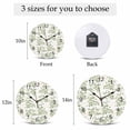 thumbnail image 6 of Wall Clock Sage Green Fruit Clocks PVC Silent Non-Ticking Battery Operated Decorative Berry Leaves Nature Round Clock for Home Living Room Kitchen Bedroom Office School Wall Decor 10 Inch, 6 of 9
