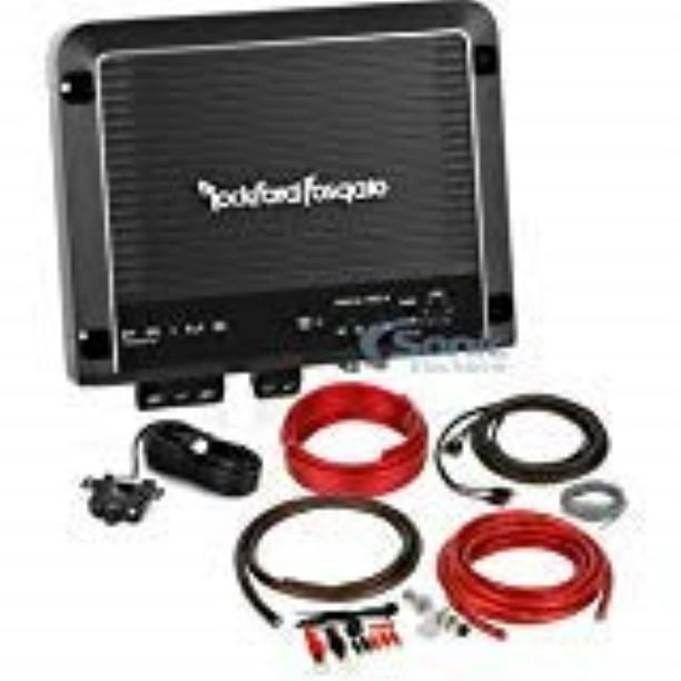 rockford fosgate r500x1d amplifier + wiring kit bundle r500x1d 500w rms