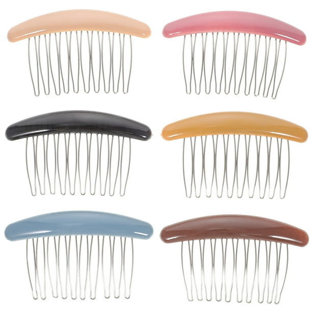 6 peinetas laterales decorativas para el cabello, accesorios para mujeres y niñas.