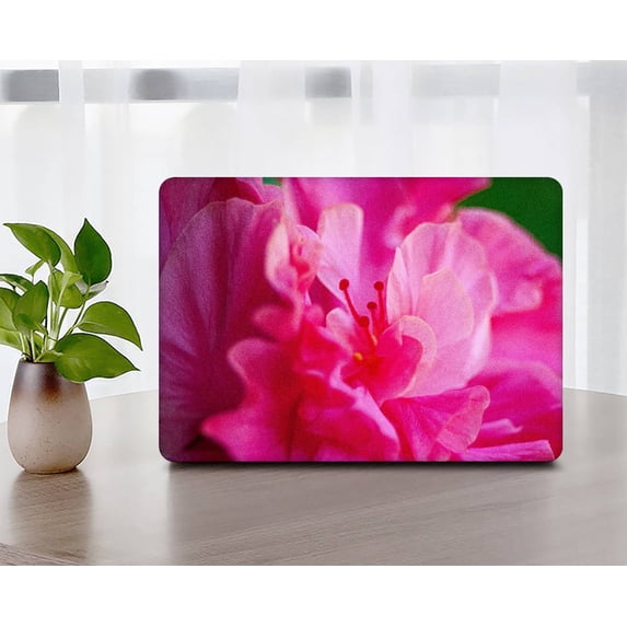 KSK KAISHEK Compatible with New MacBook Air 13 inchs Case 2018/2019/2020/2021/2022 Rel. Model A2337 m1/A2179/A1932, Plastic Hard Shell + Black Keyboard Cover, Flower 0010