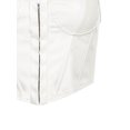 thumbnail image 6 of Dewadbow Women Pu Leather Crop Top Windproof Slim Bodycon Sleeveless Camis, 6 of 6