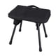 thumbnail image 1 of Taburete de camping, taburete plegable con bolsa, reposapiés, taburete plegable portátil Negro, 1 of 8