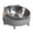 Gray, variant on Slanted Bowl for Small Dogs and Cats Tilted Stainless Steel Feeding Bowl with Plastics Stand Cute Detachable Pet Feeder