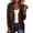 Coffee, variant on cocolona Womens Cardigan Sweater V Neck Long Sleeve Button Cozy Sweater Solid Color Casual LightWeight knit Cardigan