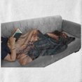 thumbnail image 6 of Landscape Soft Flannel Fleece Blanket, Evening in Amsterdam Netherlands Scandinavian Aurora Borealis River Bridge Image, Cozy Plush for Indoor and Outdoor Use, 70" x 90", Pink Grey, by Ambesonne, 6 of 6