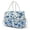 Blue Floral Butterfly, variant on Bulopur Galaxy Quilted Large Lunch Bag for Women Dreamy Insulated Lunch Bags with Shoulder Strap Waterproof Tote Bags for Work Travel Gift for Friends
