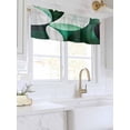 thumbnail image 3 of Valances for Windows Abstract Stitching Rod Pocket Cafe Window Treatments Valance Curtains for Kitchen Bathroom Laundry Basement Windows 60"x14", 3 of 9