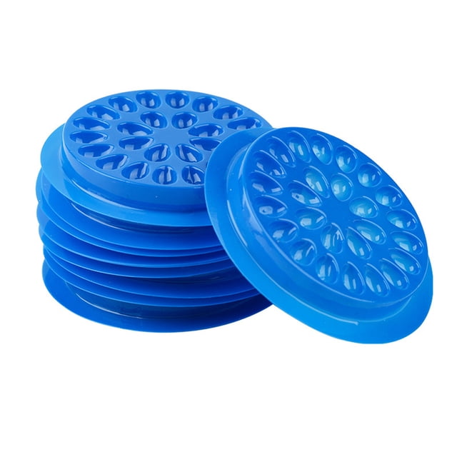 Soporte para pestañas de 100 Uds., cantidad abundante, paleta de pestañas ligeras de PVC, duradero, para principiantes, regalo para el hogar, Ayudas para vestirse con gancho de botón Azul Minnieouse CE015313-06