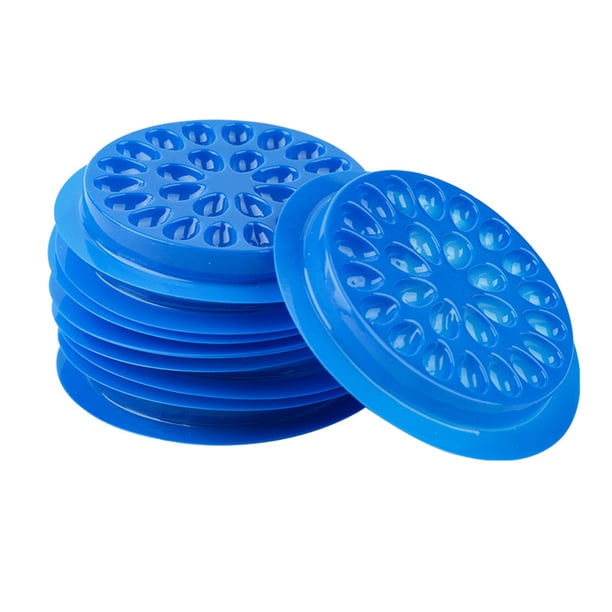 Vogacara Soporte para pestañas de 100 Uds., cantidad abundante, práctico palé para pestañas, suministros de extensión de pestañas duraderos Ayudas para vestirse con gancho de botón Azul Vogacara CE015313-06