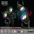 thumbnail image 3 of Monster 4-Piece Smart LED Spotlight Outdoor Yard and Indoor Livingroom Lights, 40ft, Water Resistant, 15°, 3 of 7