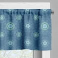 thumbnail image 3 of Ambesonne Blue Mandala Window Valance, Intricate Floral Motif, 54" X 18", Pale Blue Multicolor, 3 of 5