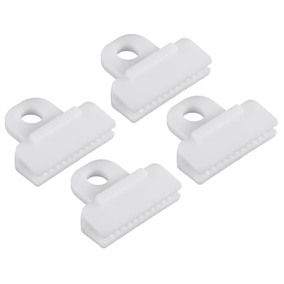 Unique Bargains 4 Pcs Window Door Glass Channel Retainer Clip, 1.54'x1.30'x0.47' Glass Regulator Holder Sash Clip Universal for Car Truck Van Durable Plastic White