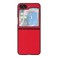 thumbnail image 4 of Case for Samsung Galaxy Z Flip 7, PU Vegan Leather Back & Hard PC Bumper Wireless Charging Shockpoof Protective Slim Anti-Scratch Phone Case for Samsung Galaxy Z Flip 7 - Red, 4 of 13