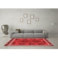 thumbnail image 3 of Ahgly Company Indoor Square Oriental Red Traditional Area Rugs, 8' Square, 3 of 4