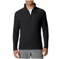 thumbnail image 5 of LNWUY Men's Quarter Zip Up Sweaters Slim Fit Lightweight Mock Neck Pullover Casual Solid Color Long Sleeved Sweaters Black M, 5 of 7