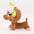 thumbnail image 4 of Minilps Pet Toy Dachshund #556 with Bowknot Accessory,Heart Eyes,Collectible Mini Toy Figurines, 4 of 7