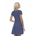 thumbnail image 2 of Women’s A Line Abstract Summer Dress, Retro Triangle Arrangement, Cross Wrap V Neck, 6 Sizes, by Ambesonne, 2 of 2