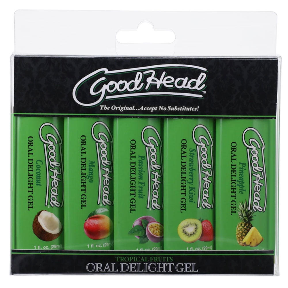 Doc Johnsons GoodHead Delight sexual lubricant Gel, Tropical Fruits 1