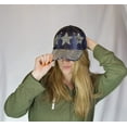 thumbnail image 2 of Star Hat for Girls and Women Rhinestone Hat, Bedazzled Baseball Caps, Distressed Hat, Fancy Denim Bejeweled Hats, 2 of 9