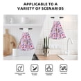 thumbnail image 4 of Yiaed Christmas Unicorns Print Coral Velvet Wipes Absorbent Wipes Cleaning Cloths Household Table and Dish Wiping Cloths, 4 of 7