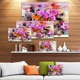 thumbnail image 3 of Fleurs Roses et Mignons Papillons - Impression sur Toile d'Art Floral, 3 of 4