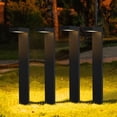 thumbnail image 3 of 3W Low Voltage Black Aluminum LED Outdoor Landscape Path Lights (4-pack), 3 of 9