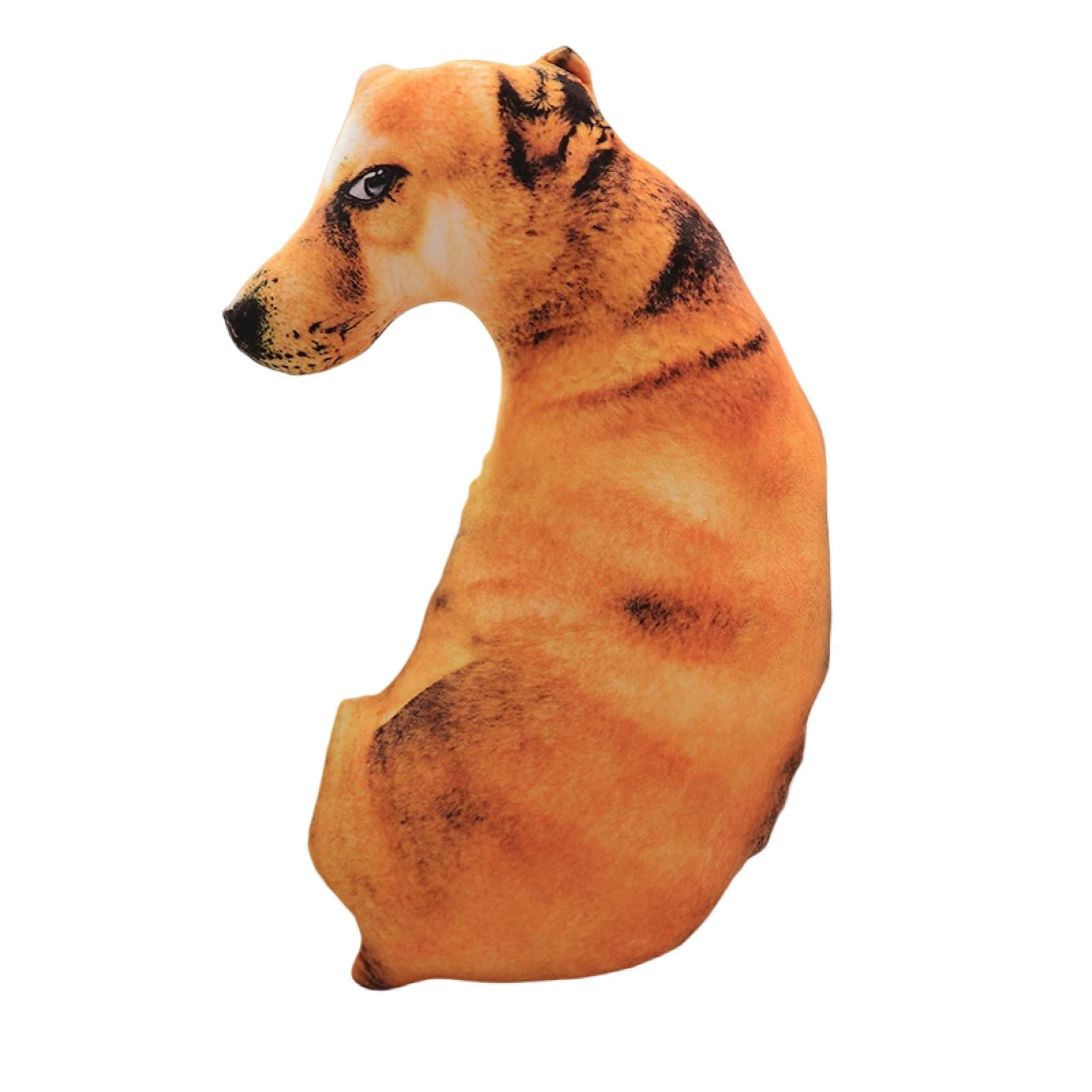 LIWEN 50cm 3D Simulation Dog Cute Plush Cushion Removable And Washable Liwen 50cm 3d simulation dog cute plush cushion removable and washable